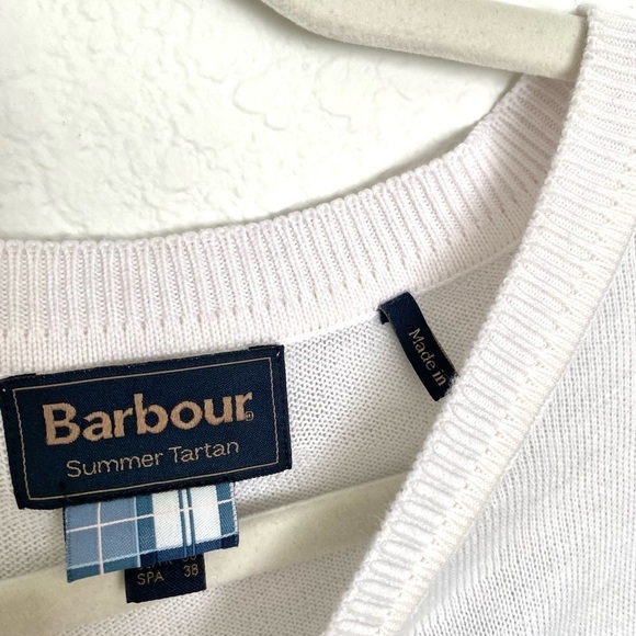 Barbour Knit Striped Colorblock Sweater Dress Quiet Luxury Basic Preppy - Picture 2 of 7